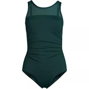 Women’s Plus Chlorine Resistant Smoothing Control Mesh High Neck zone Piece Swim
